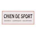 'Chien de sport' 21 cm x 9 cm