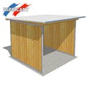 Abri Universel, 2 m x 2 m L 2,03 m - P 2,03 m - 190 kg