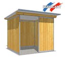 Abri universel deluxe, 2 m x 2 m  L 2,03 m - P 2,06 m - 215 kg 