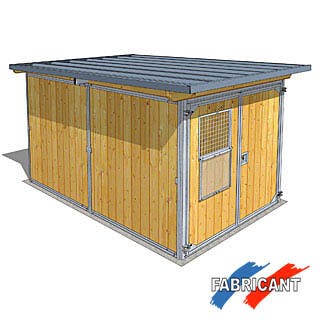 Abri 2 vantaux 2x3m