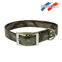 Collier 'Biothane' camouflage vert L40 cm S19 mm