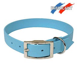 Collier Biothane Bleu 