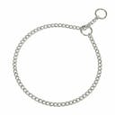 Collier chaîne, fin, acier chromé L30 C26 cm