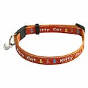 Collier chat 'Kitty'  C21/33 S10mm - Orange