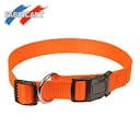 Collier réglable 'fluo' orange  C22/29 cm - S12 