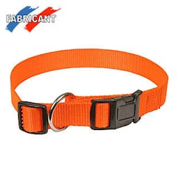 Collier réglable 'fluo' orange 