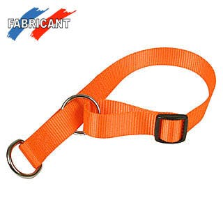 Collier semi-étrangleur 'fluo' orange