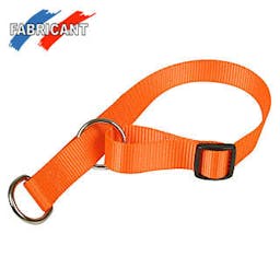 Collier semi-étrangleur 'fluo' orange