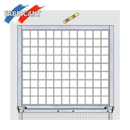 Fenêtre grillagée pour panneau C.P.R.S.