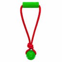 Kong Holiday Jaxx Brights Tug w/Ball assortis Medium Ø 6,3cm