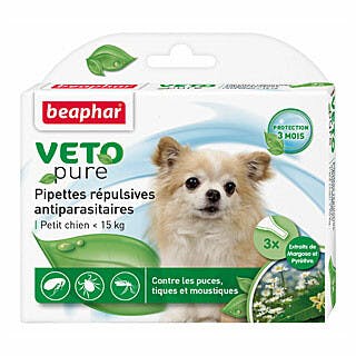 Pipettes insectifuges petit chien 'Vétonature' 