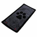 Tapis 'Stop Muddy Big Paws' 45 x 100 cm - Gris